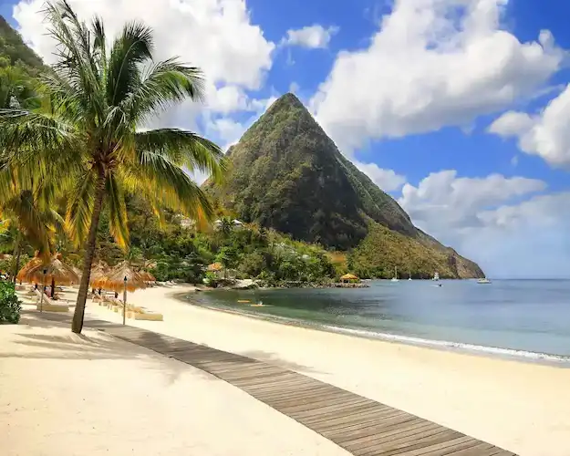 St lucia Pitons